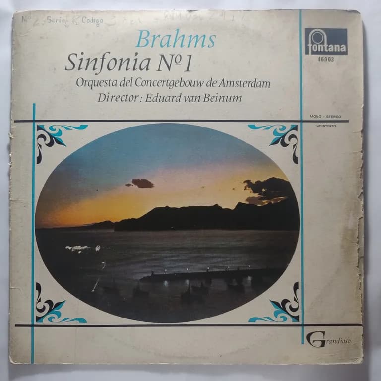 Portada de Brahms - Sinfonia No 1 en Do menor, Op. 68 — Orquesta del Concertgebouw de Amsterda