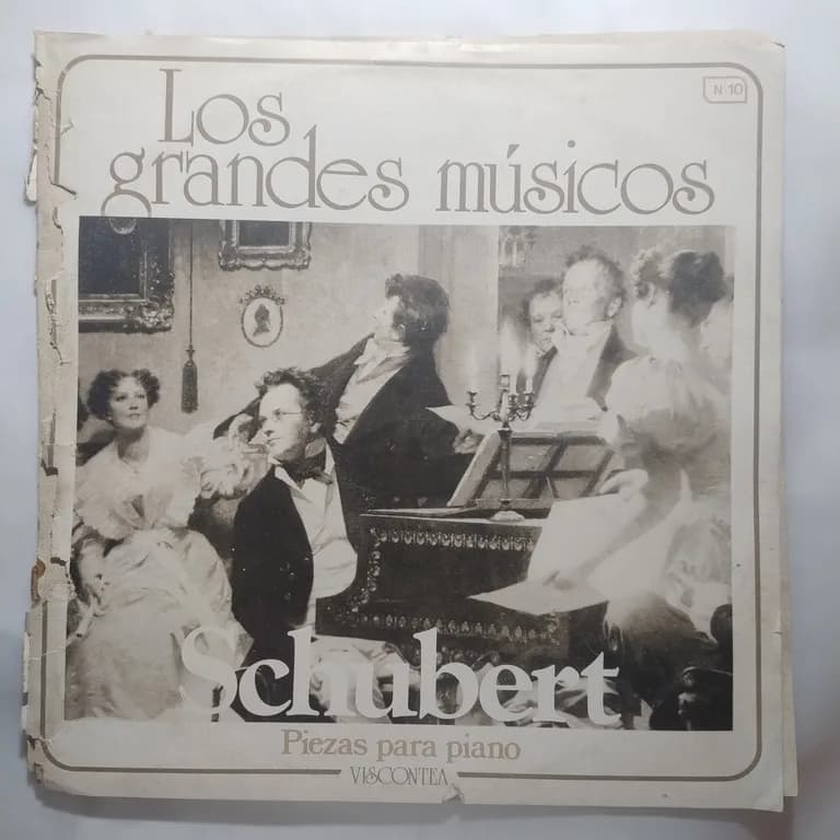 Portada de Schubert - Piezas para piano — Los grandes músicos